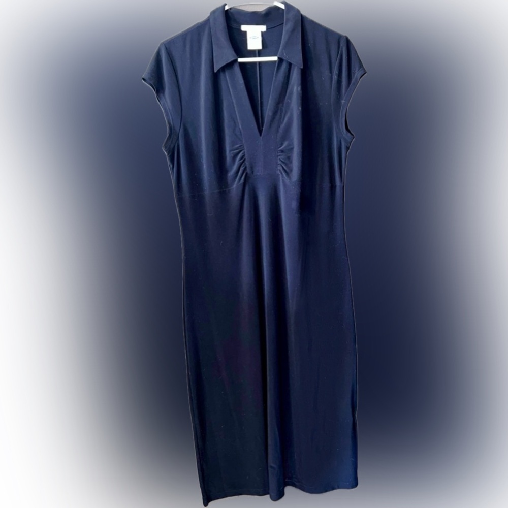 Old Navy Perfect Little Black Dress, Size L, V-Neck, Cap Sleeves, EUC